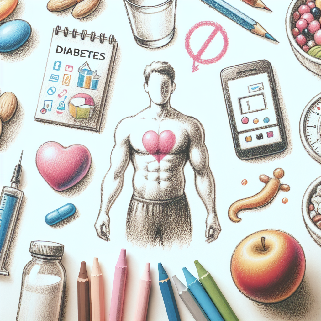 Pastelková ilustrace znázorňující téma: Cukrovka