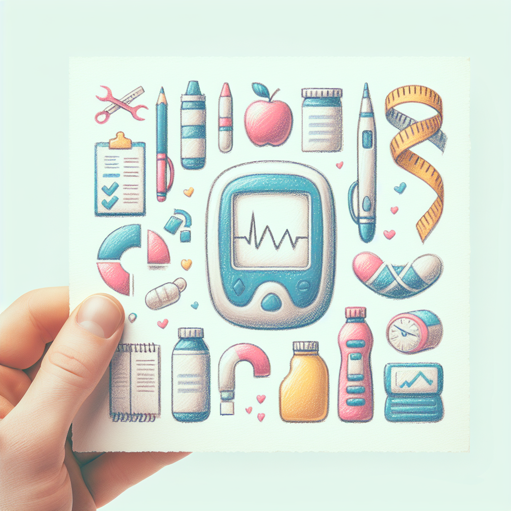 Pastelková ilustrace znázorňující téma: Cukrovka