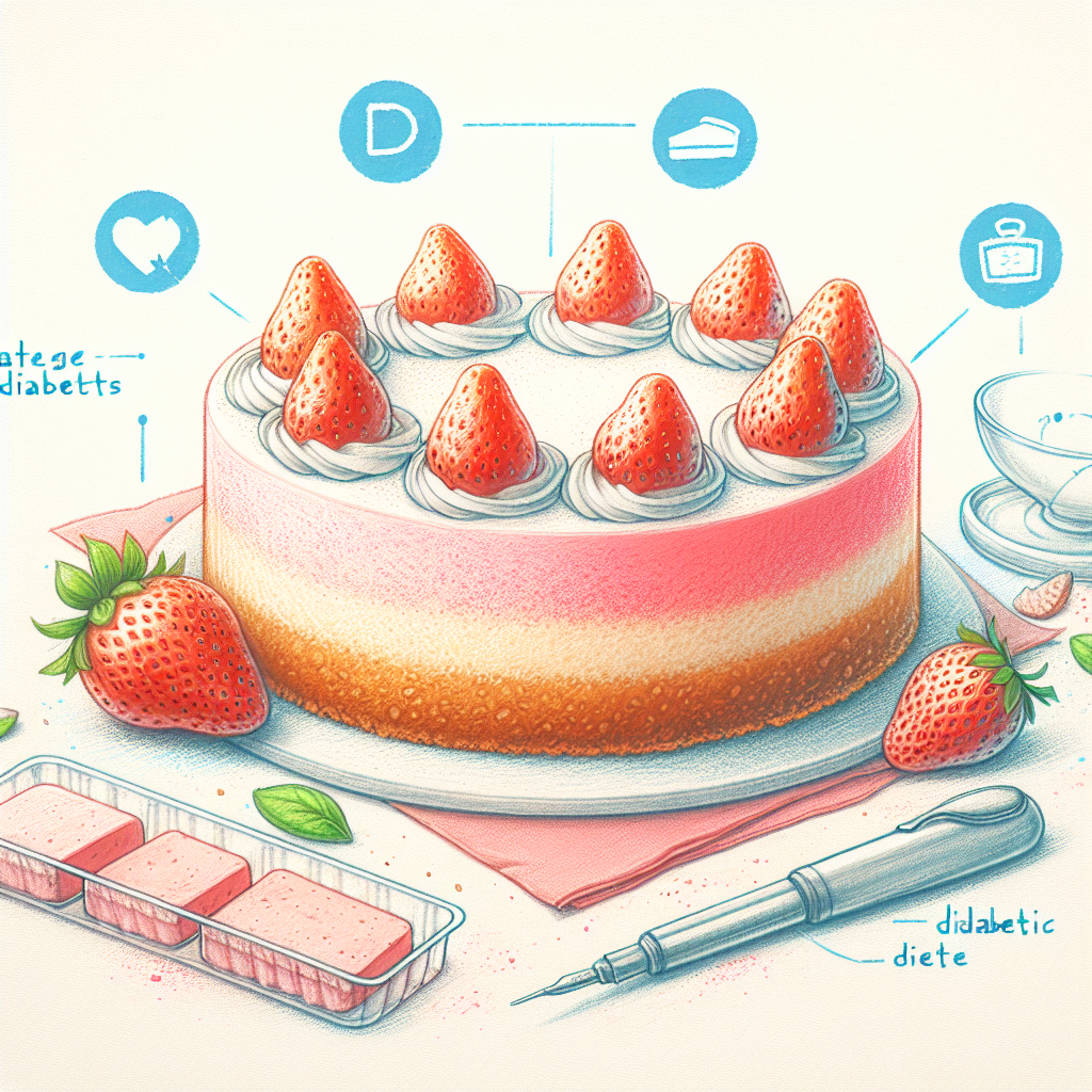 Pastelková ilustrace znázorňující téma: Recepty pro diabetiky