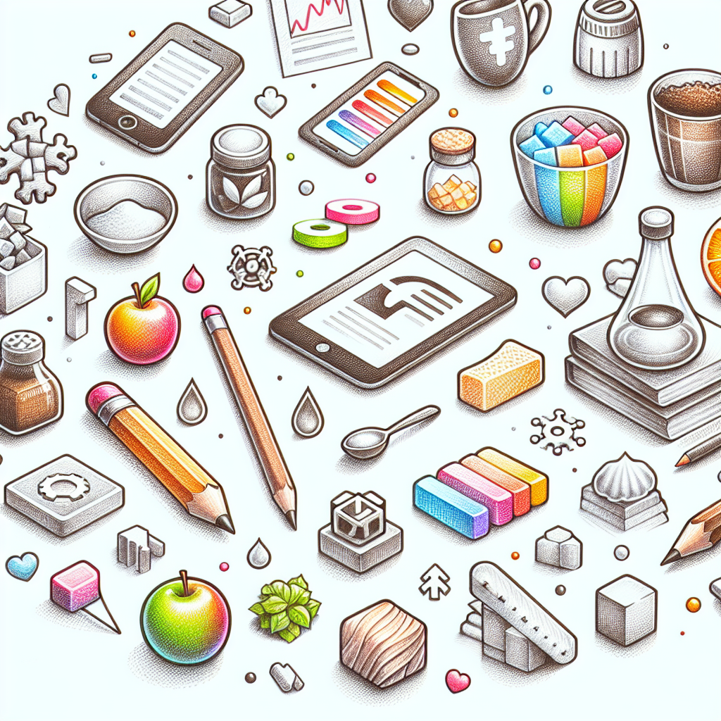 Pastelková ilustrace znázorňující téma: Diabetes a výživa