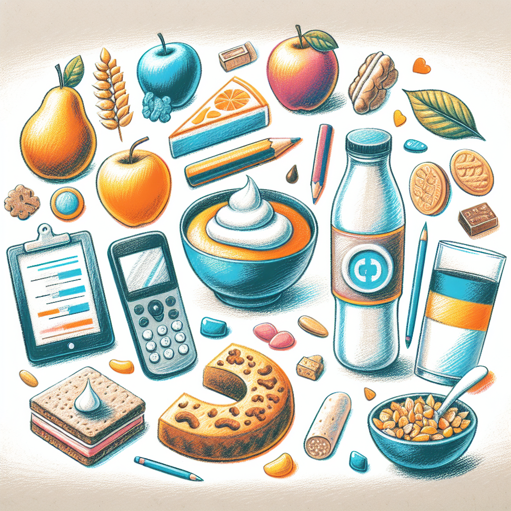 Pastelková ilustrace znázorňující téma: Zdravé stravování