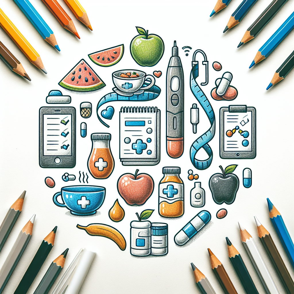 Pastelková ilustrace znázorňující téma: Zdraví