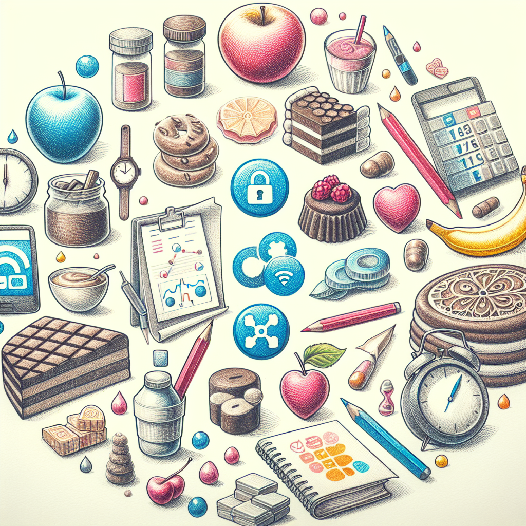 Pastelková ilustrace znázorňující téma: Diabetologie