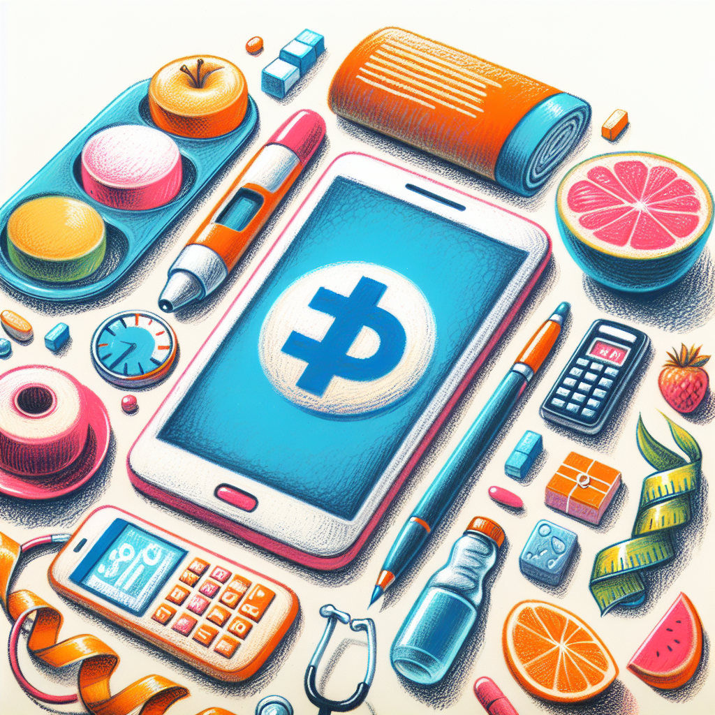 Pastelková ilustrace znázorňující téma: Diabetes