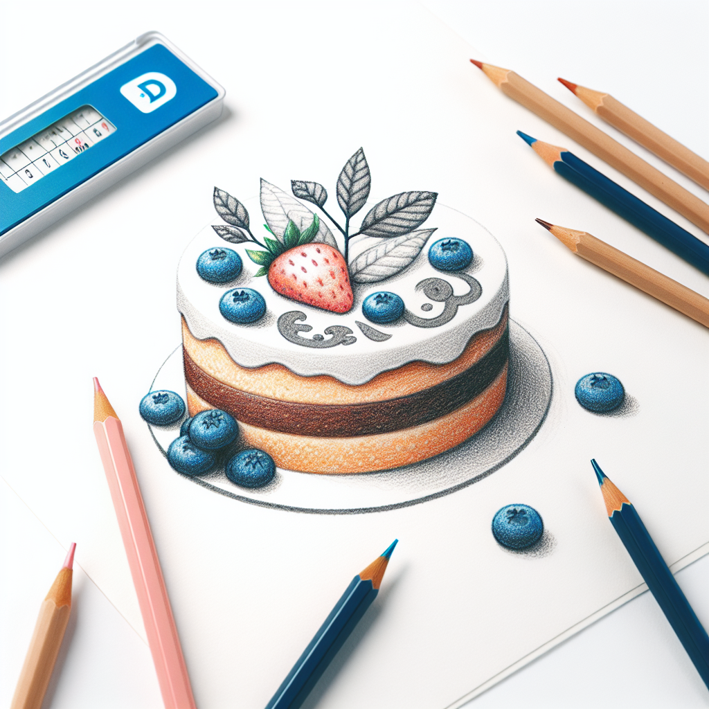 Pastelková ilustrace znázorňující téma: Dezerty pro diabetiky
