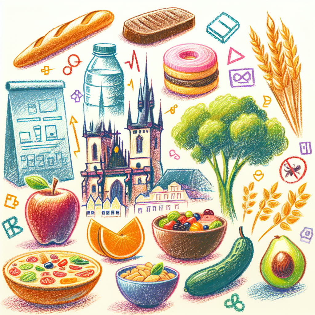 Pastelková ilustrace znázorňující téma: Zdravá výživa