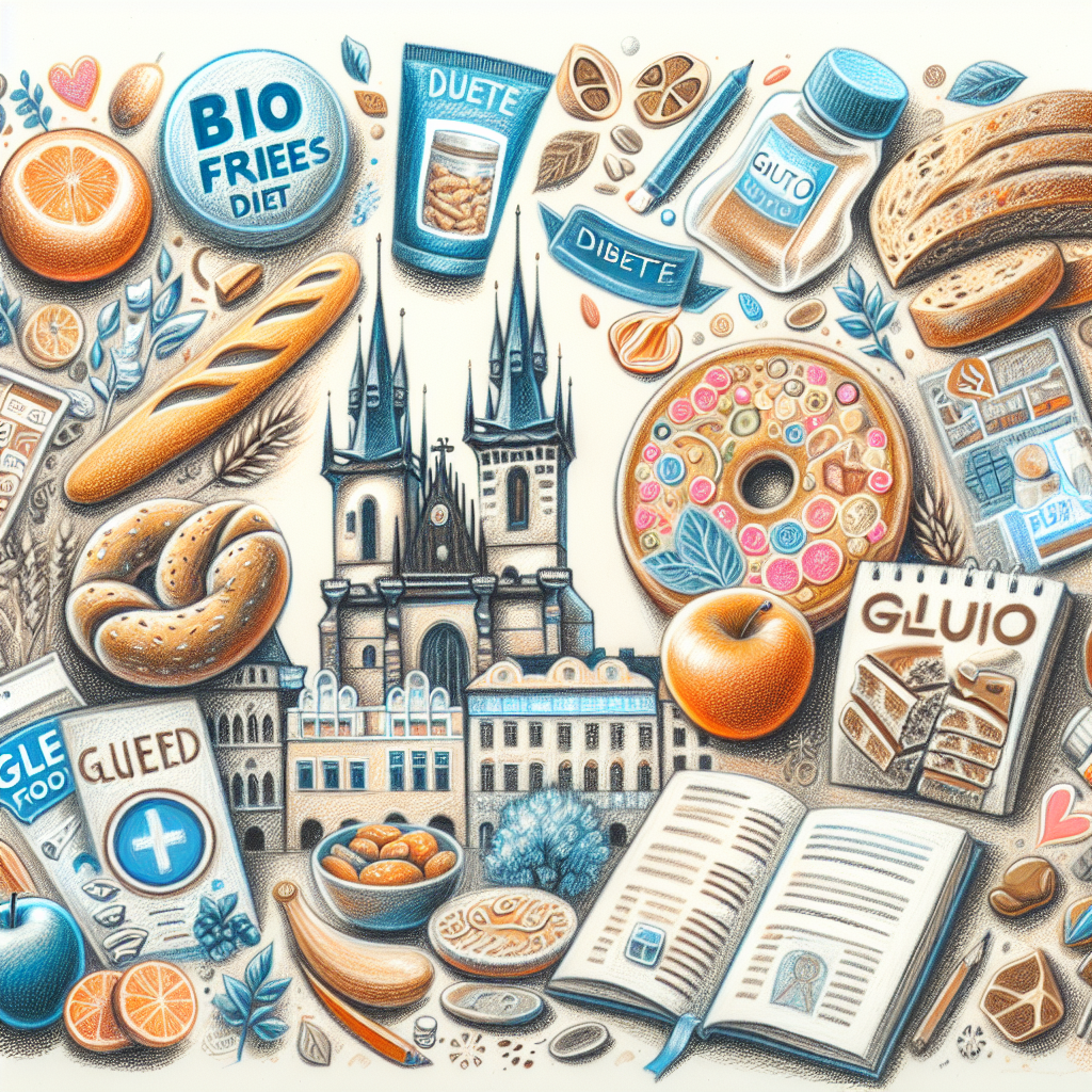 Pastelková ilustrace znázorňující téma: Zdravá výživa