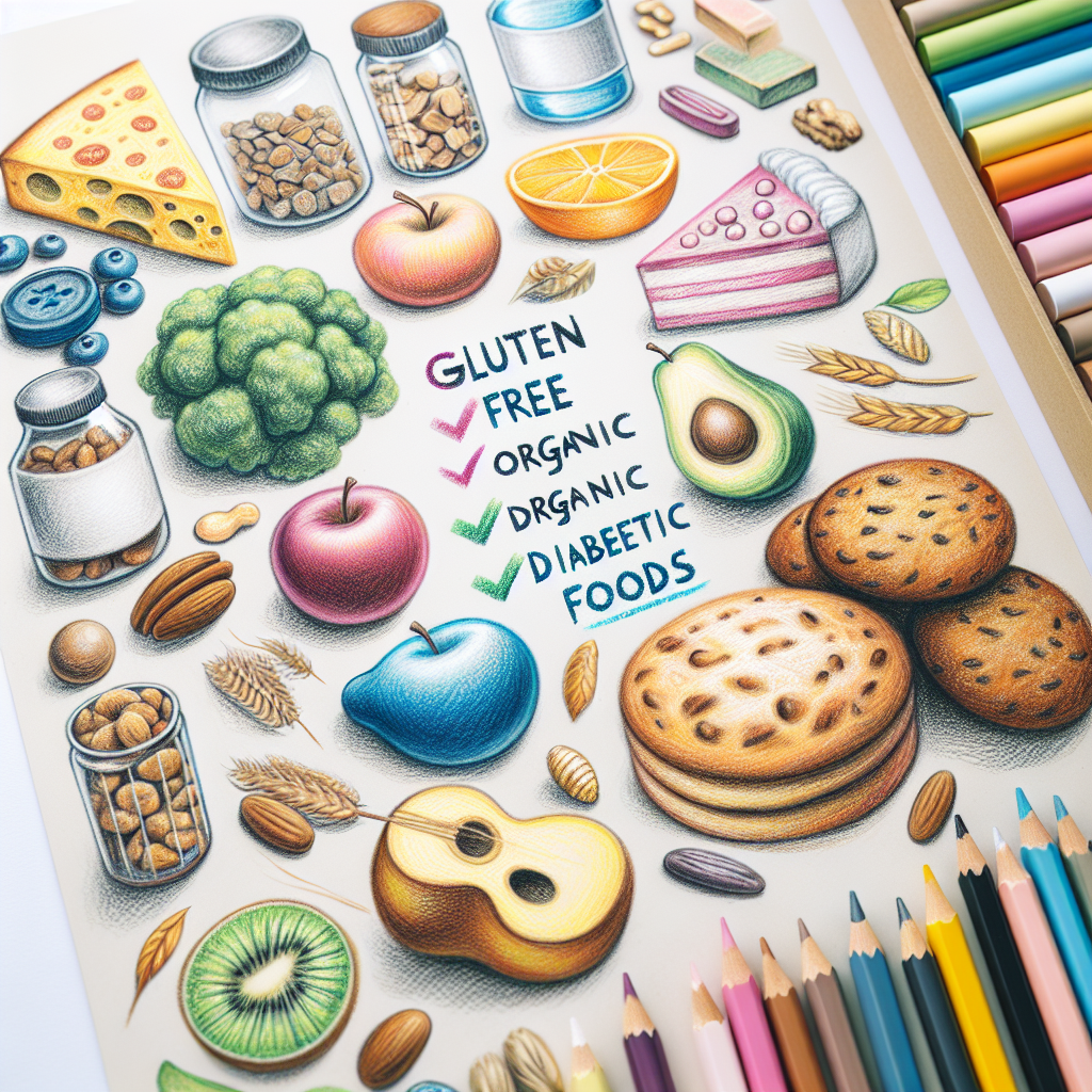 Pastelková ilustrace znázorňující téma: Bezlepková dieta