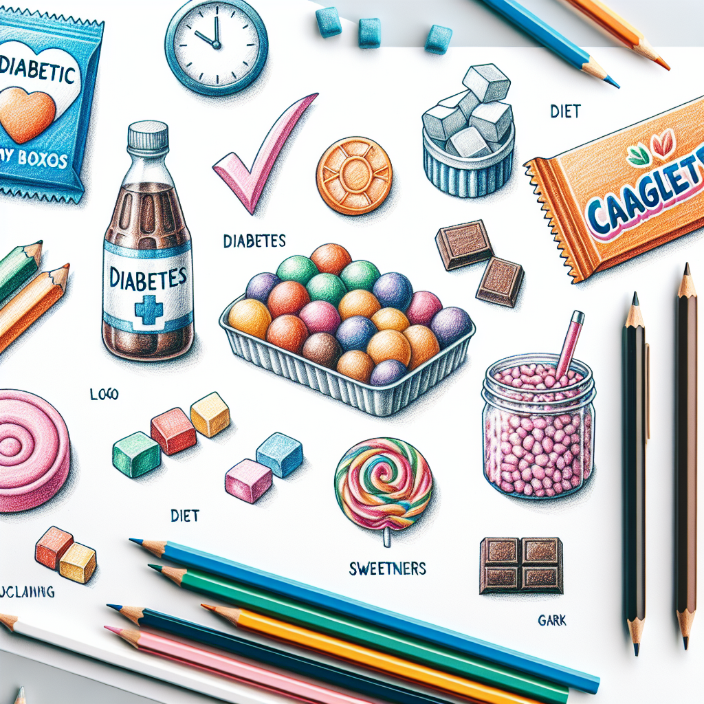 Pastelková ilustrace znázorňující téma: Diabetes