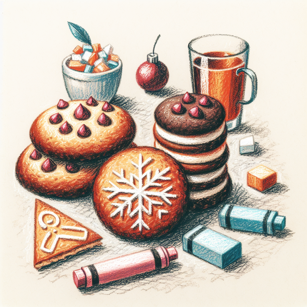 Pastelková ilustrace znázorňující téma: Diabetická kuchyně