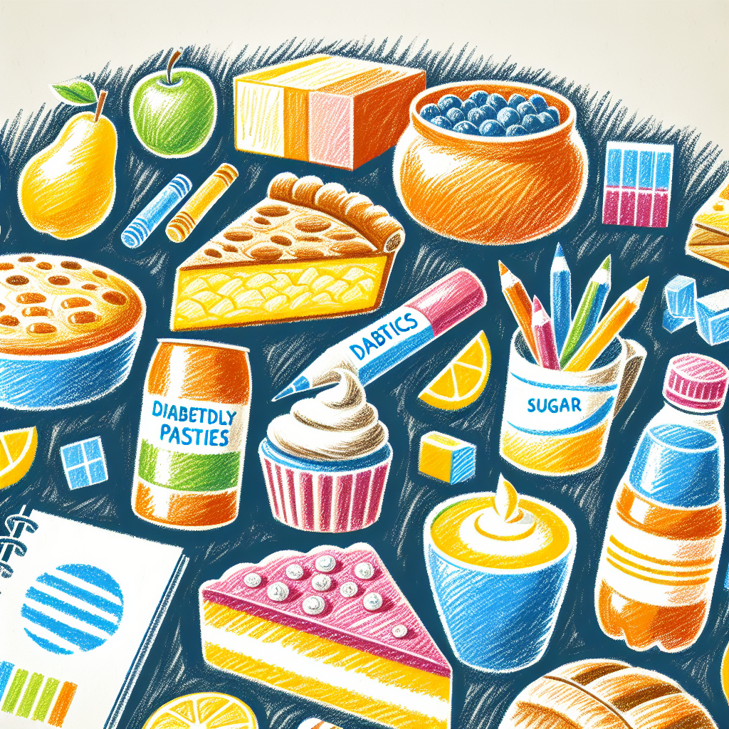 Pastelková ilustrace znázorňující téma: Dia výživa
