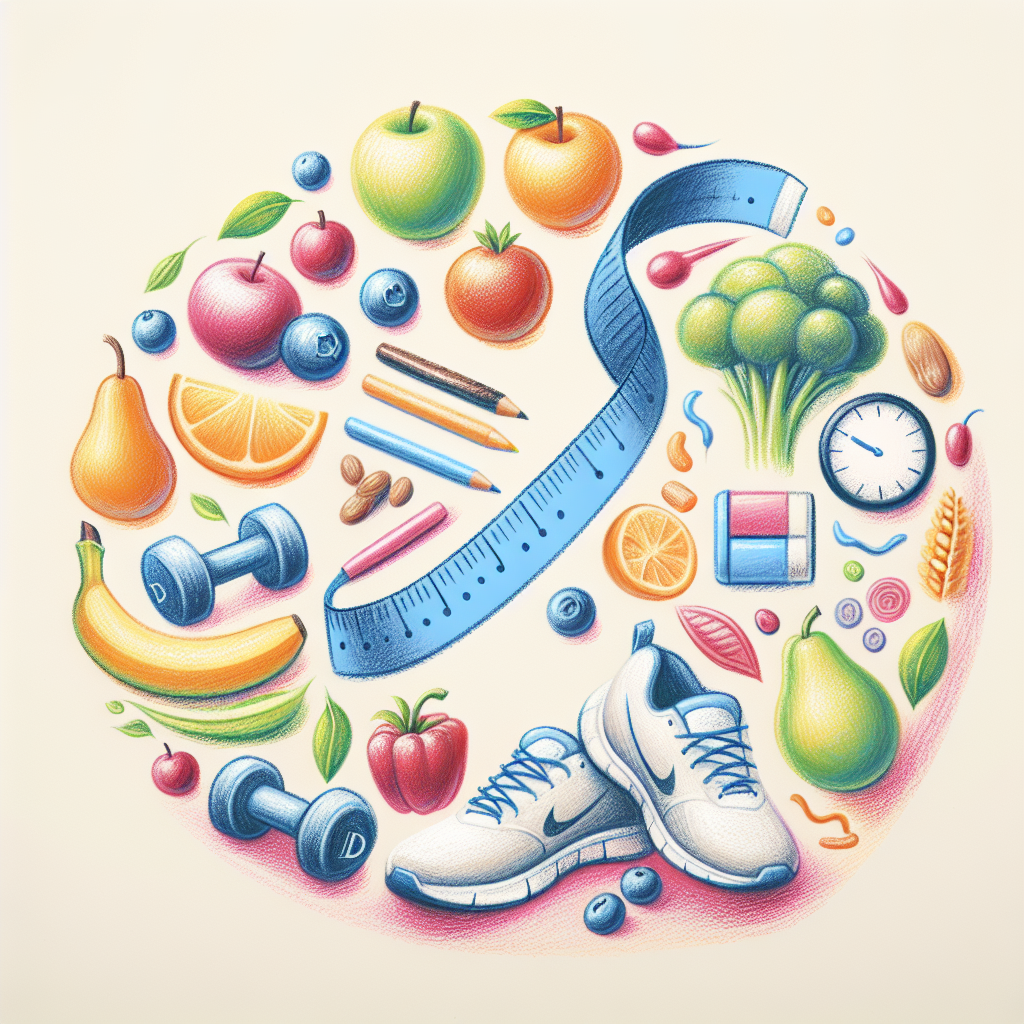 Pastelková ilustrace znázorňující téma: Cukrovka a zdraví