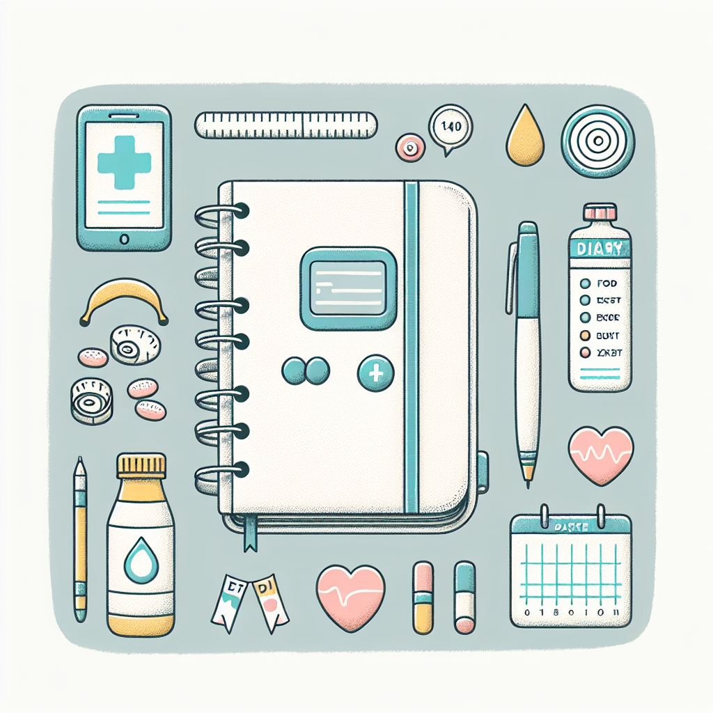 Pastelková ilustrace znázorňující téma: Diabetes