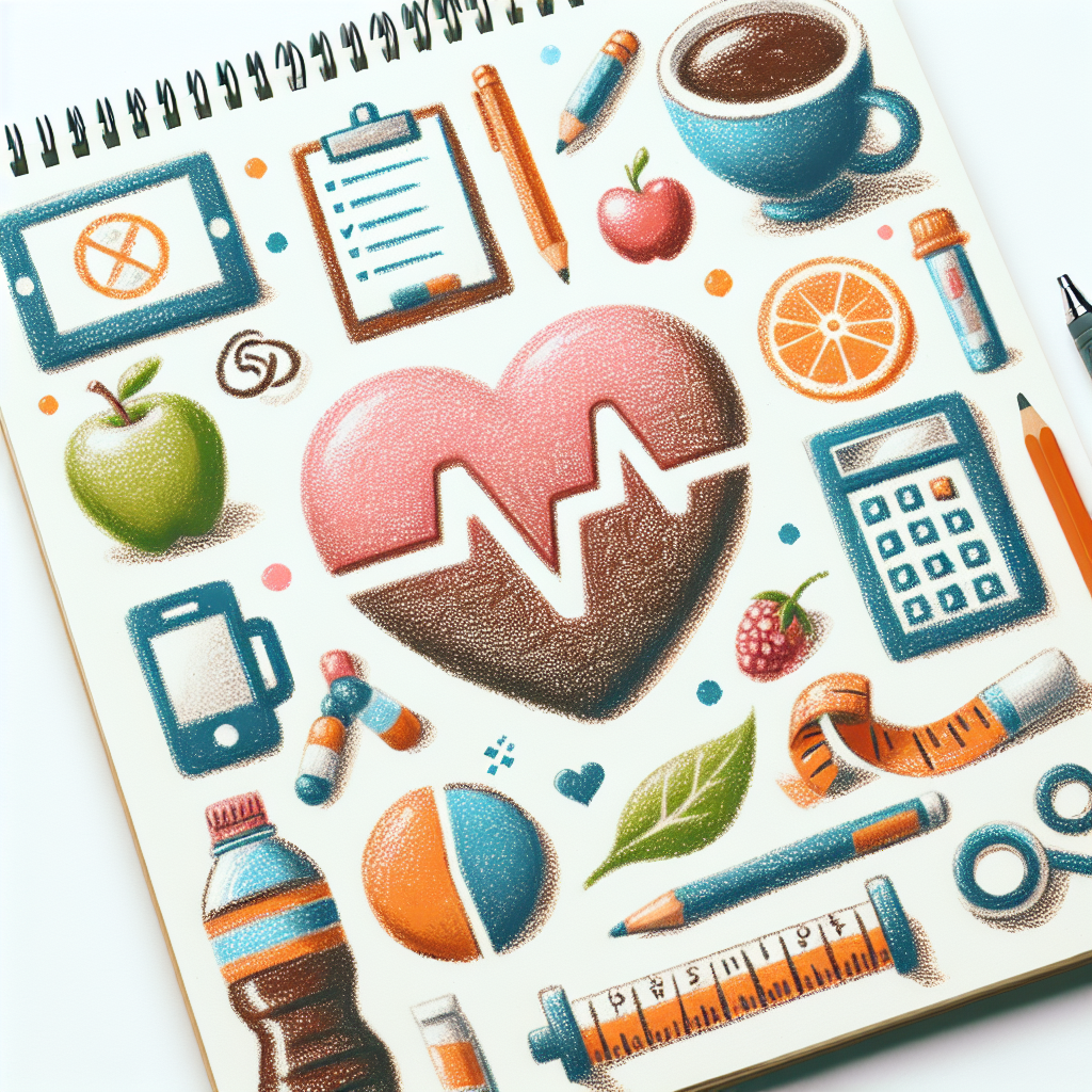 Pastelková ilustrace znázorňující téma: Zdraví a životní styl