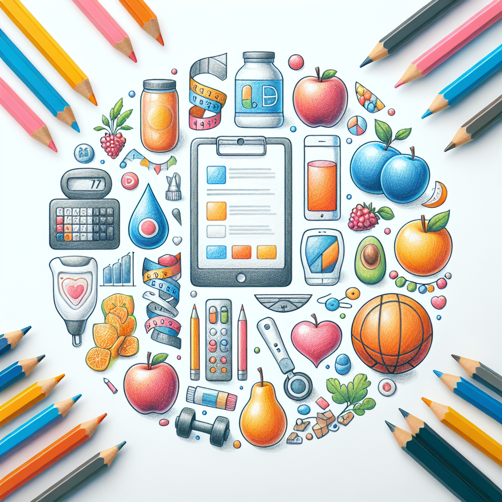 Pastelková ilustrace znázorňující téma: Zdraví a životní styl