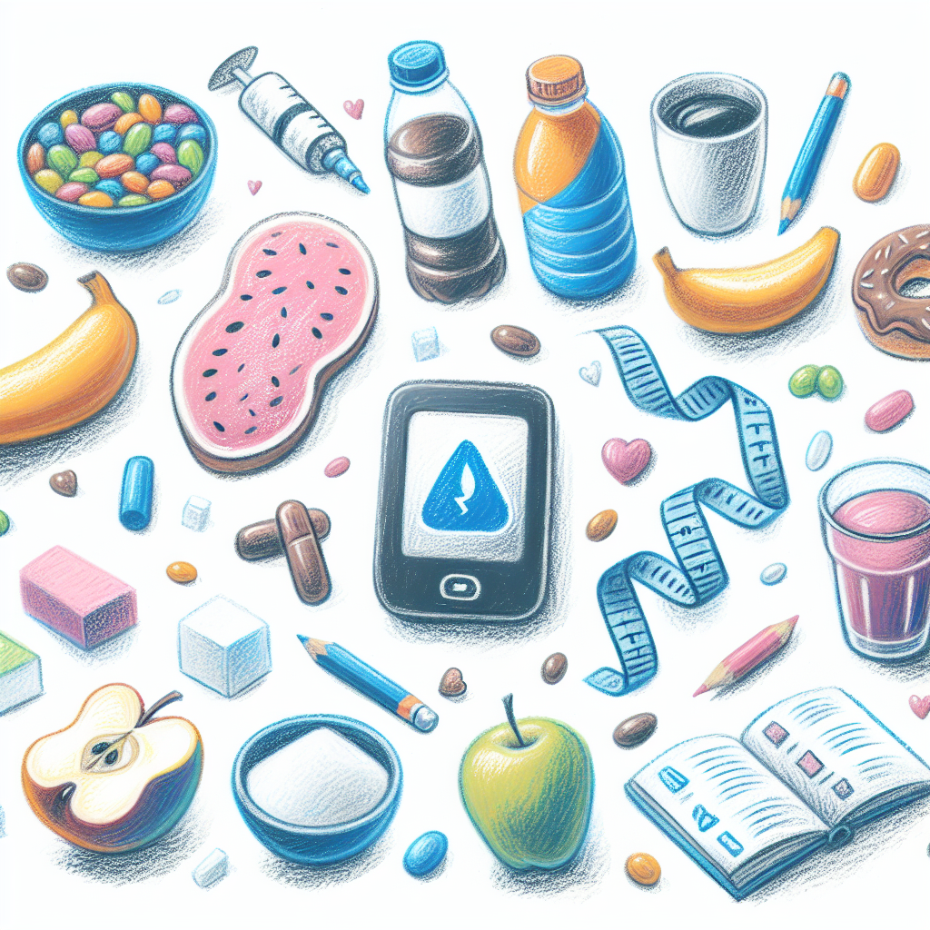 Pastelková ilustrace znázorňující téma: Cukrovka