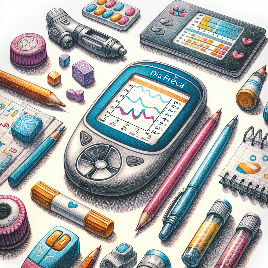 Pastelková ilustrace znázorňující téma: Diabetologie