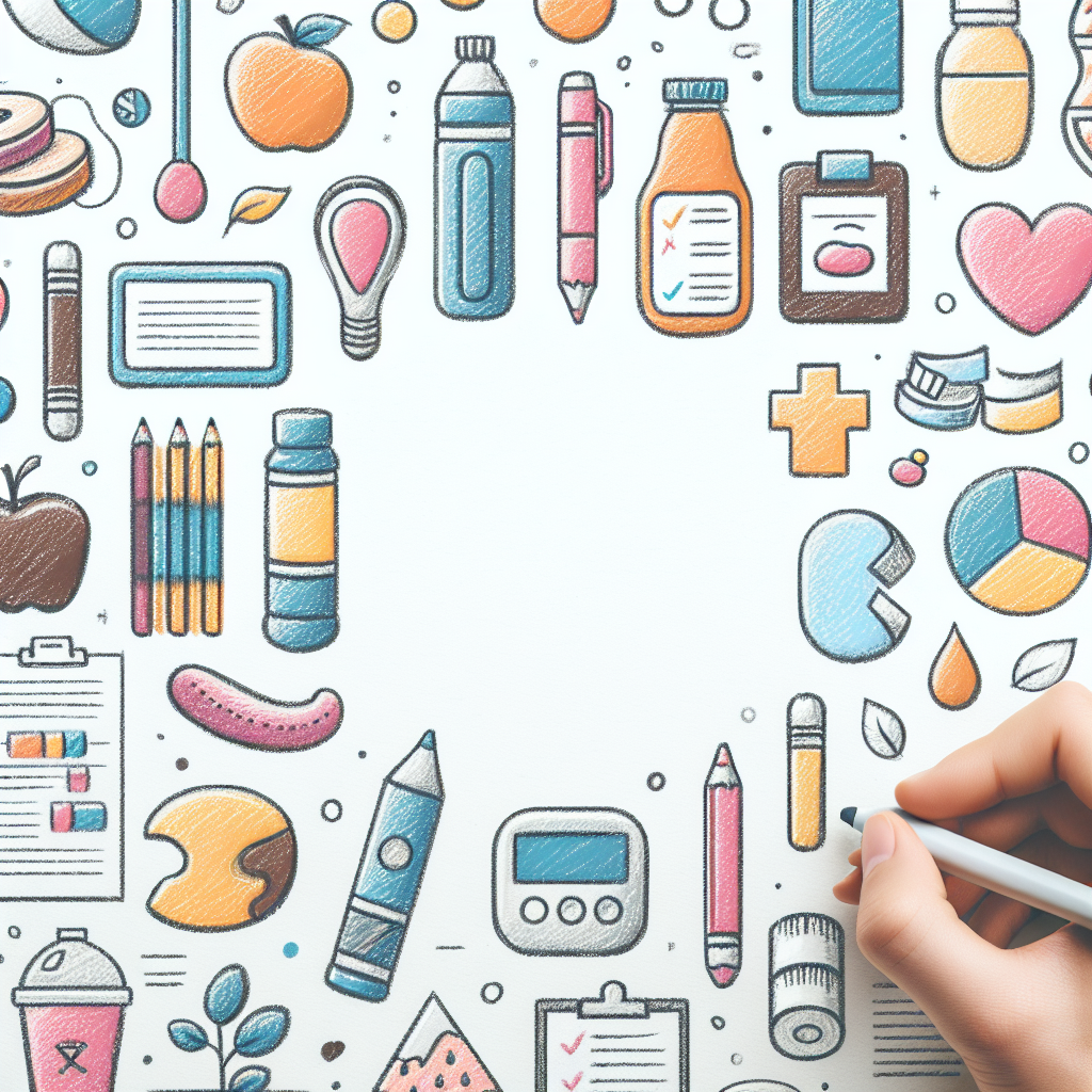 Pastelková ilustrace znázorňující téma: Zdraví