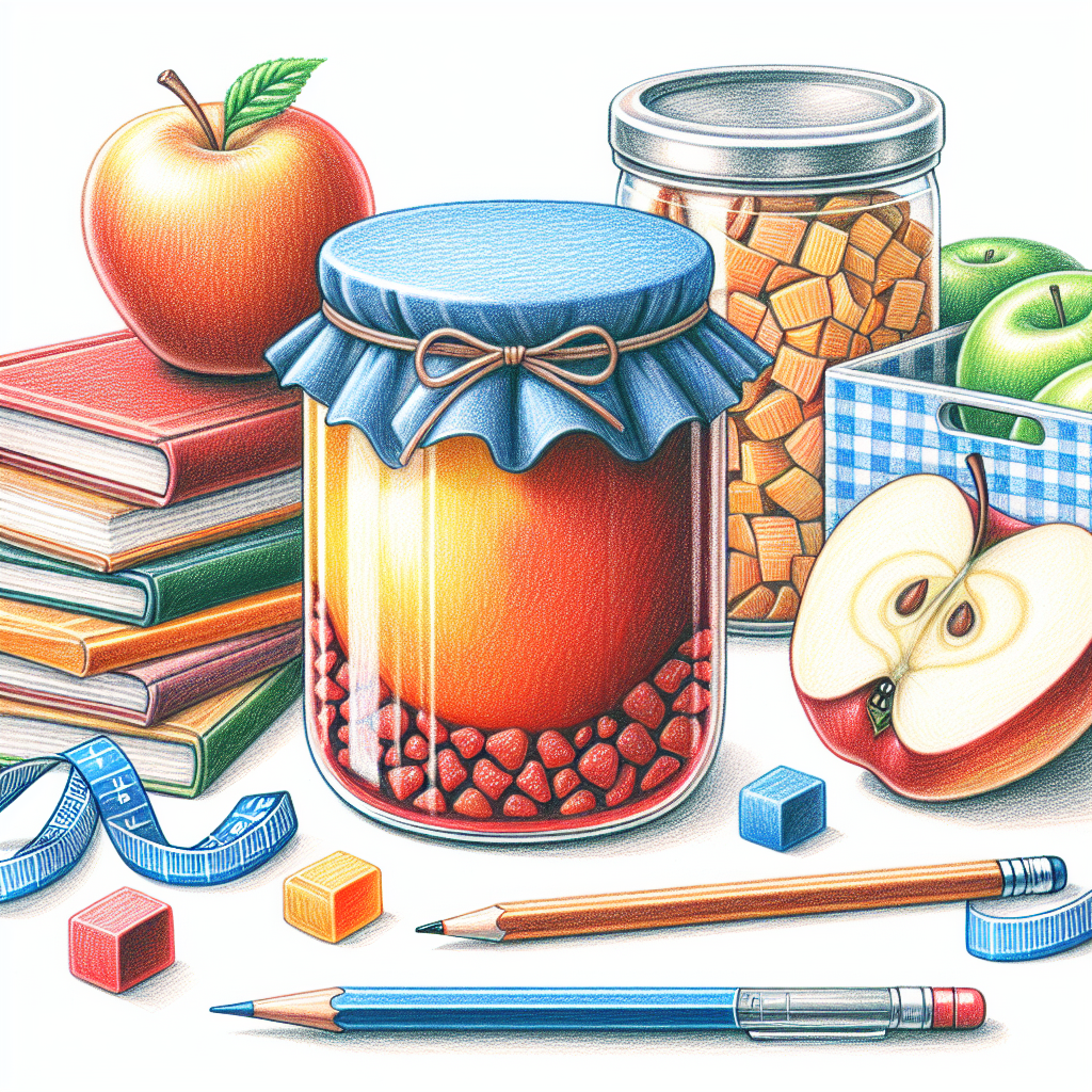 Pastelková ilustrace znázorňující téma: Zavařování