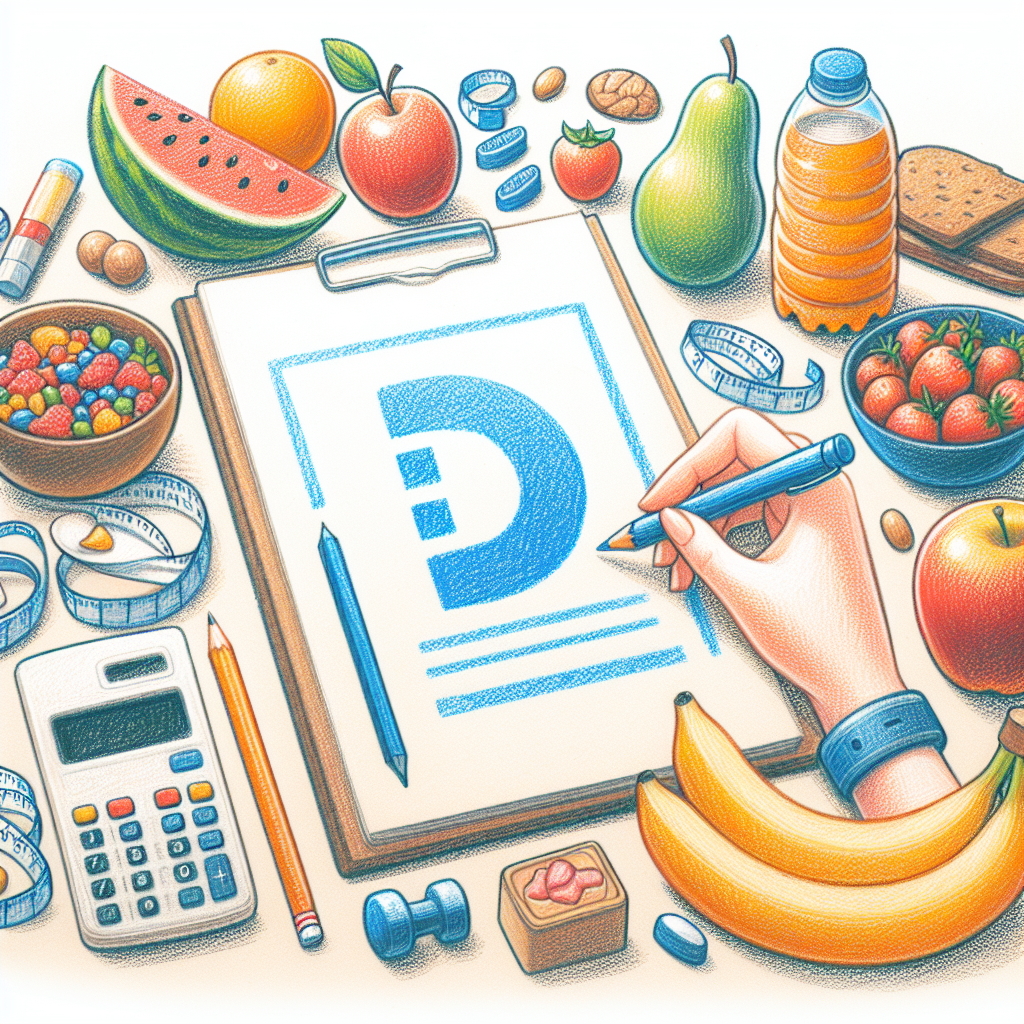 Pastelková ilustrace znázorňující téma: Dia jídla