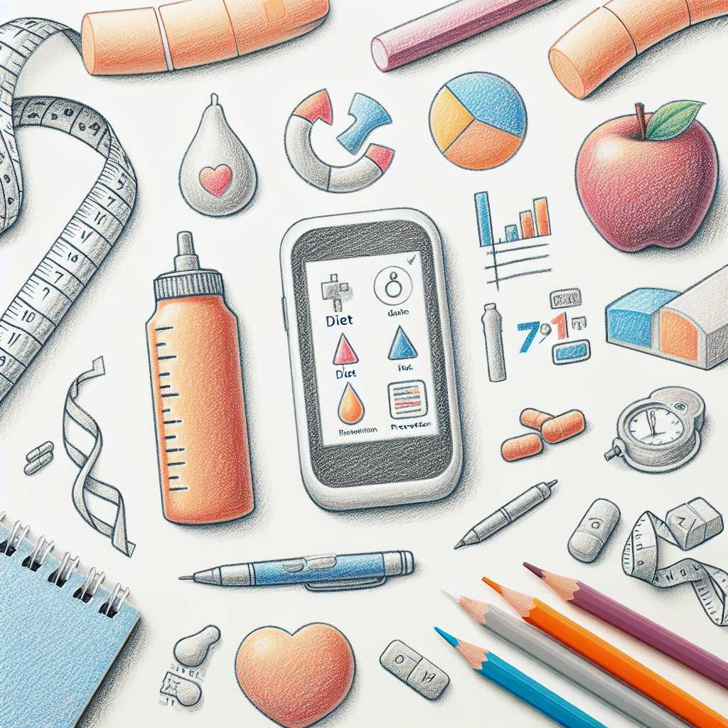 Pastelková ilustrace znázorňující téma: Cukrovka