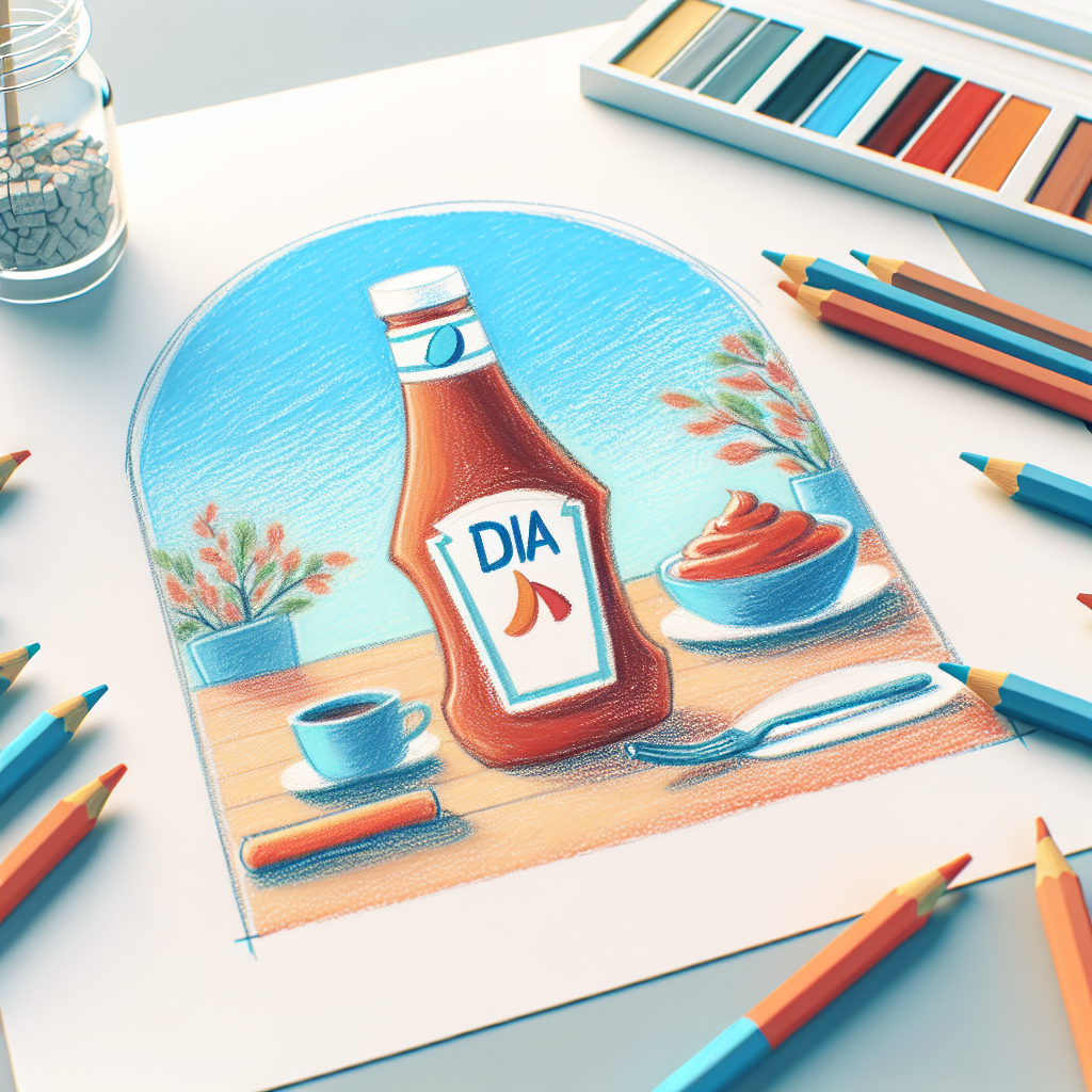 Pastelková ilustrace znázorňující téma: Zdravá strava