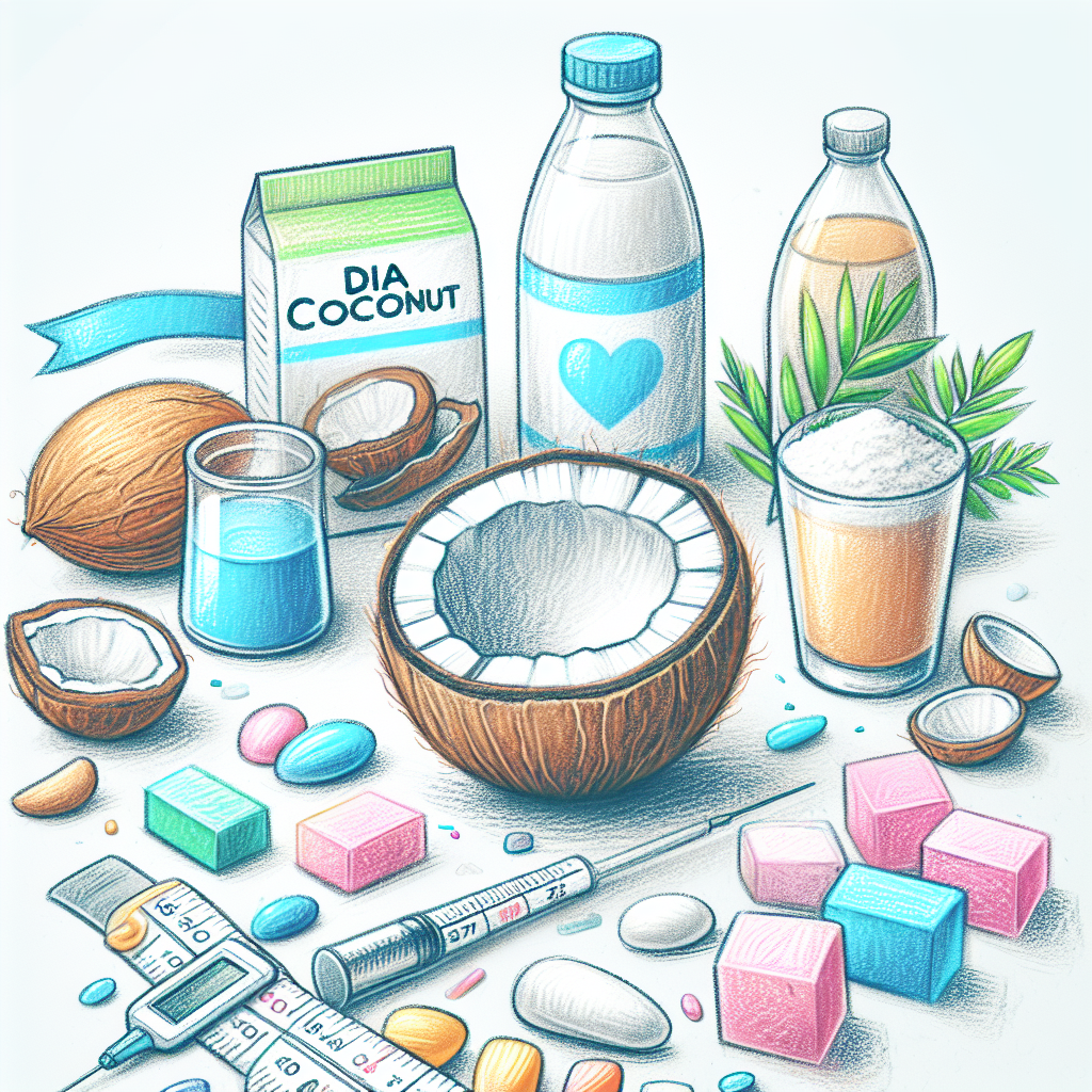 Pastelková ilustrace znázorňující téma: Diabetická výživa