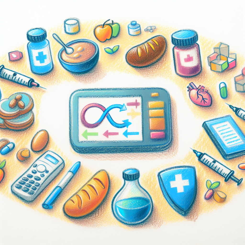 Pastelková ilustrace znázorňující téma: Cukrovka