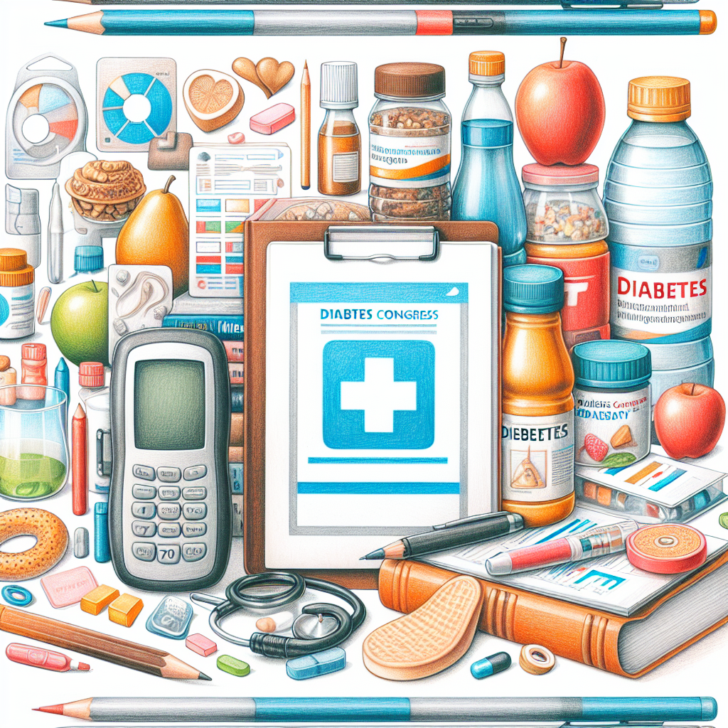 Pastelková ilustrace znázorňující téma: Diabetologie