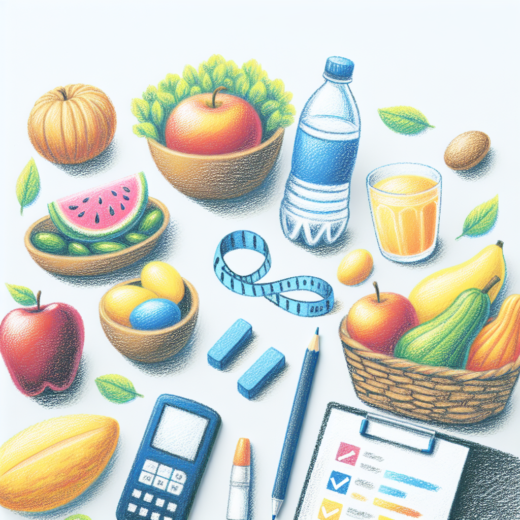 Pastelková ilustrace znázorňující téma: Zdravá výživa