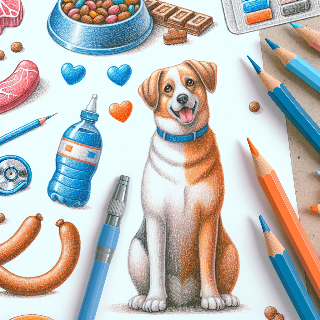 Pastelková ilustrace znázorňující téma: Krmivo a výživa
