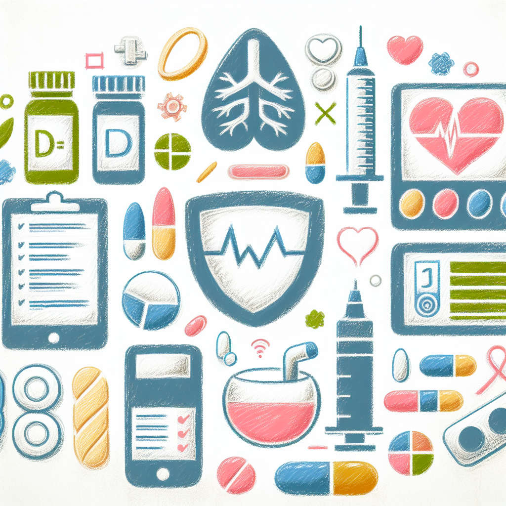Pastelková ilustrace znázorňující téma: Diabetes