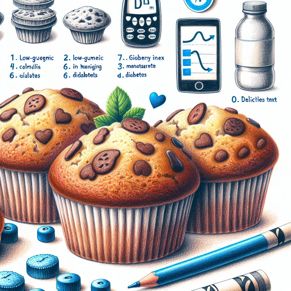 Pastelková ilustrace znázorňující téma: Recepty pro diabetiky