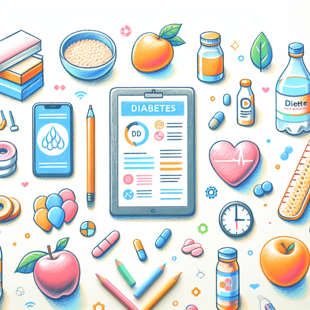 Pastelková ilustrace znázorňující téma: Cukrovka
