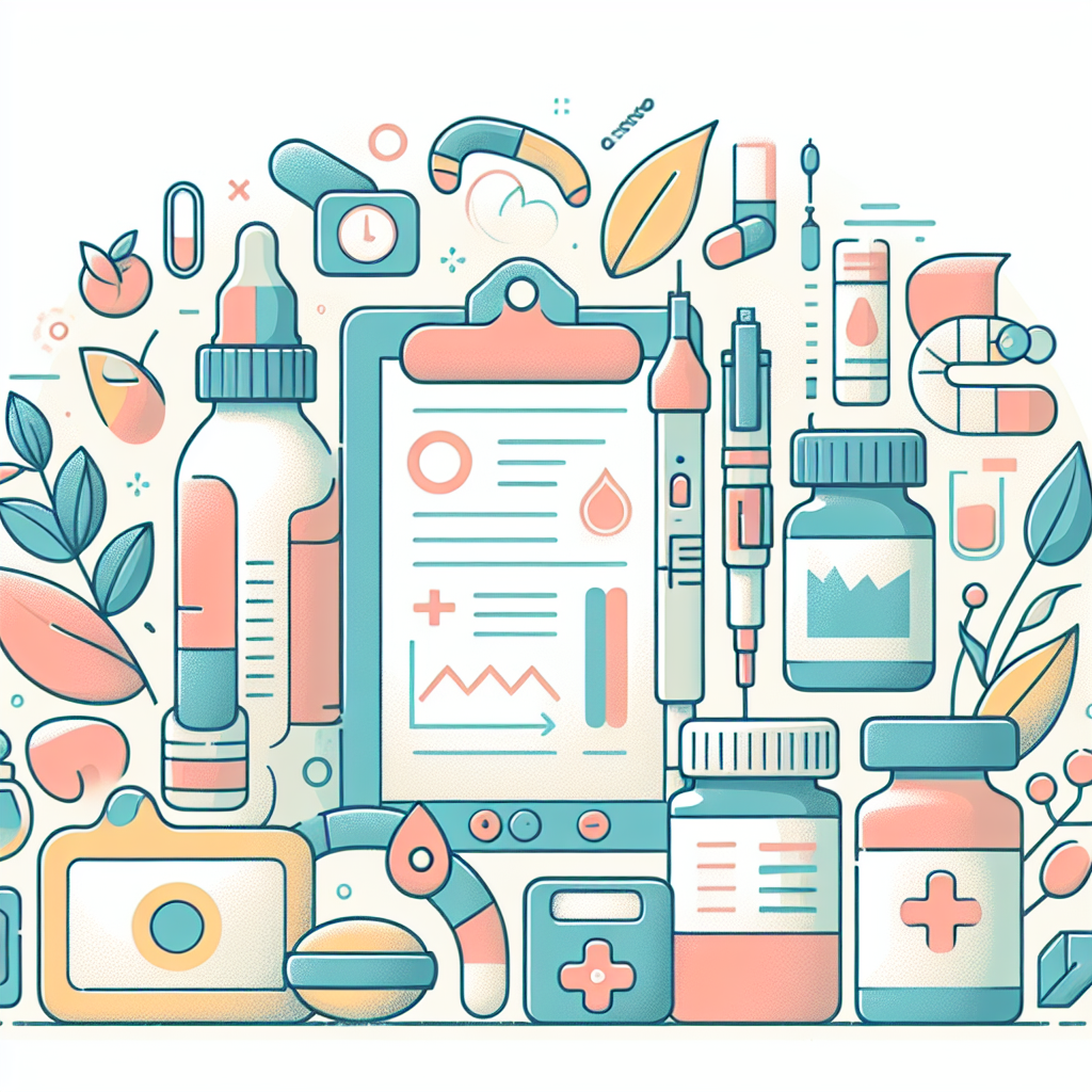 Pastelková ilustrace znázorňující téma: Diabetologie