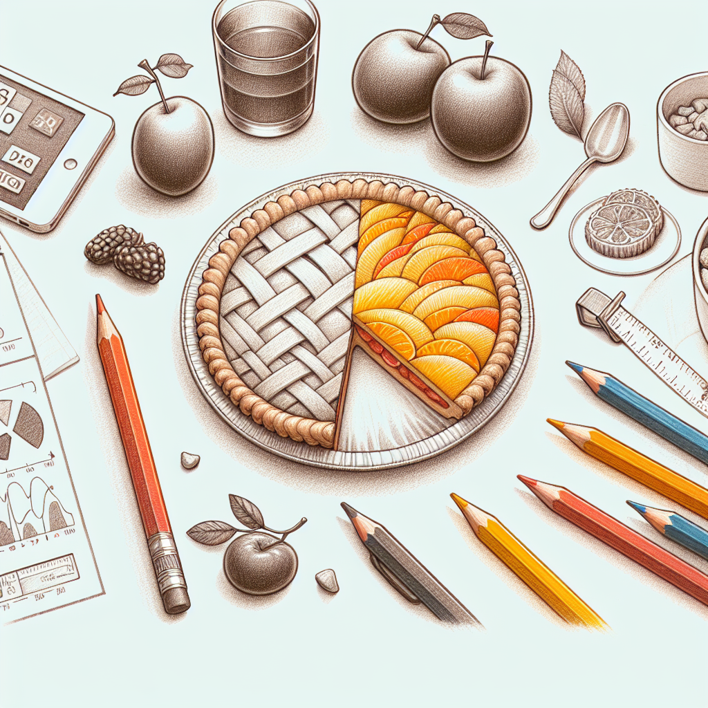 Pastelková ilustrace znázorňující téma: Recepty pro diabetiky