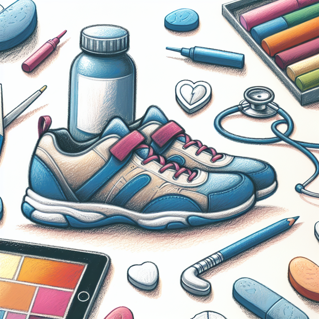 Pastelková ilustrace znázorňující téma: Diabetická péče