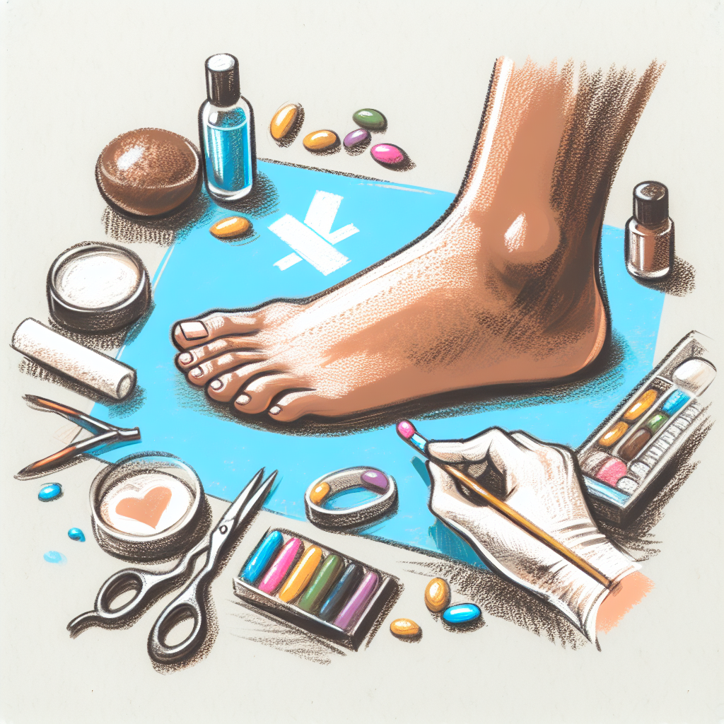 Pastelková ilustrace znázorňující téma: Péče o zdraví