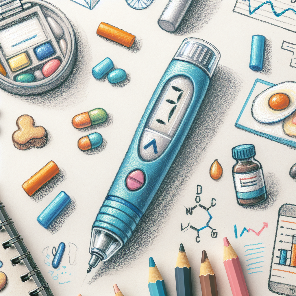 Pastelková ilustrace znázorňující téma: Cukrovka