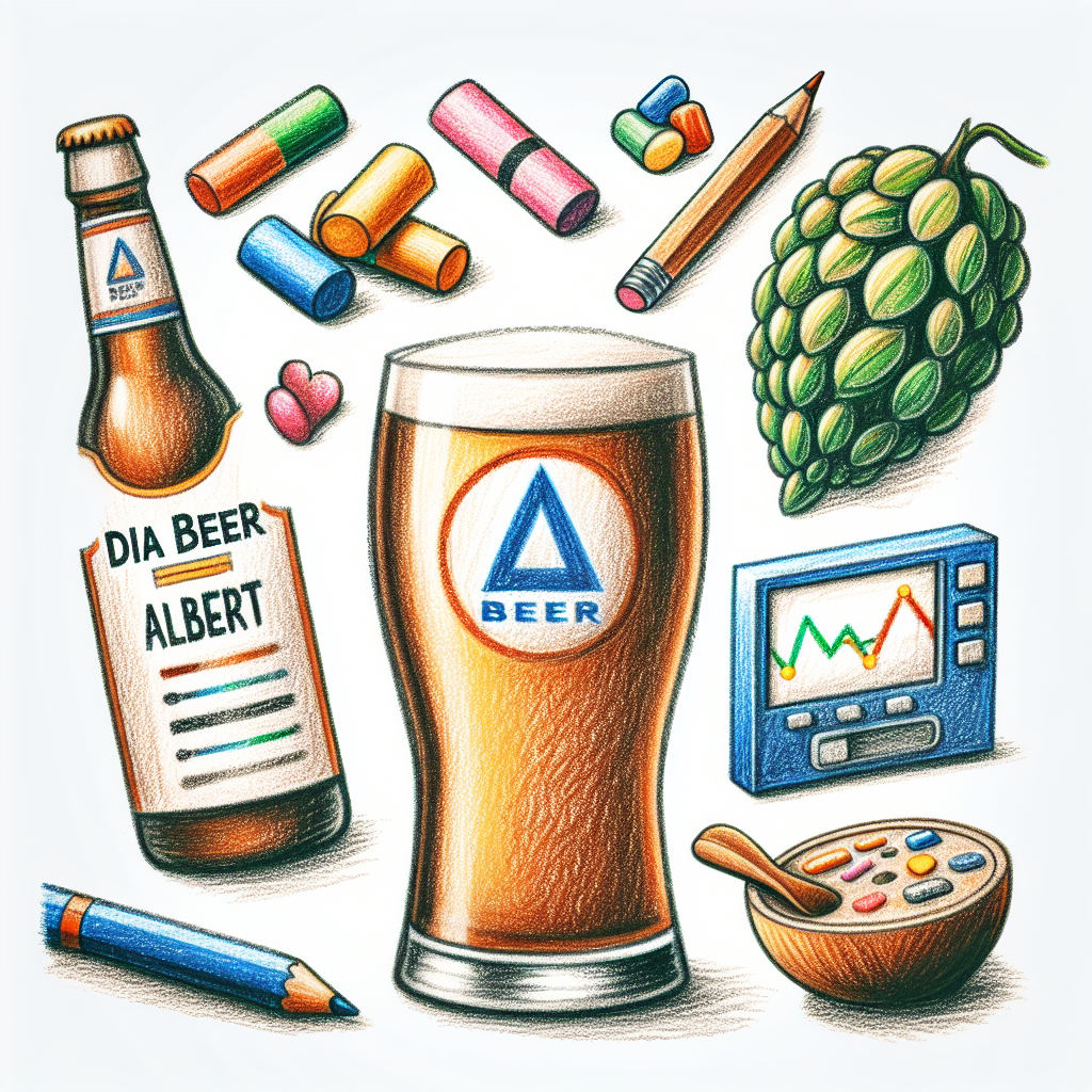 Pastelková ilustrace znázorňující téma: Diabetes a výživa