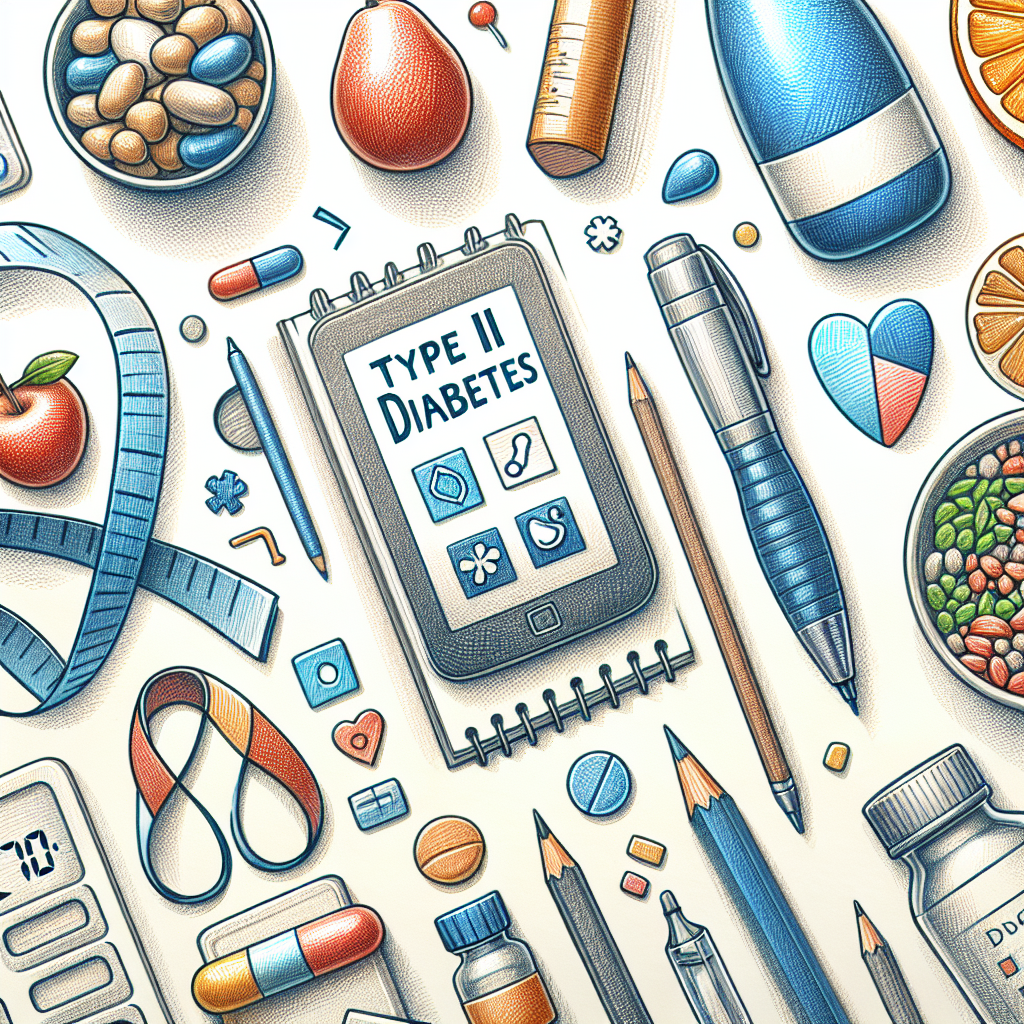 Pastelková ilustrace znázorňující téma: Diabetes
