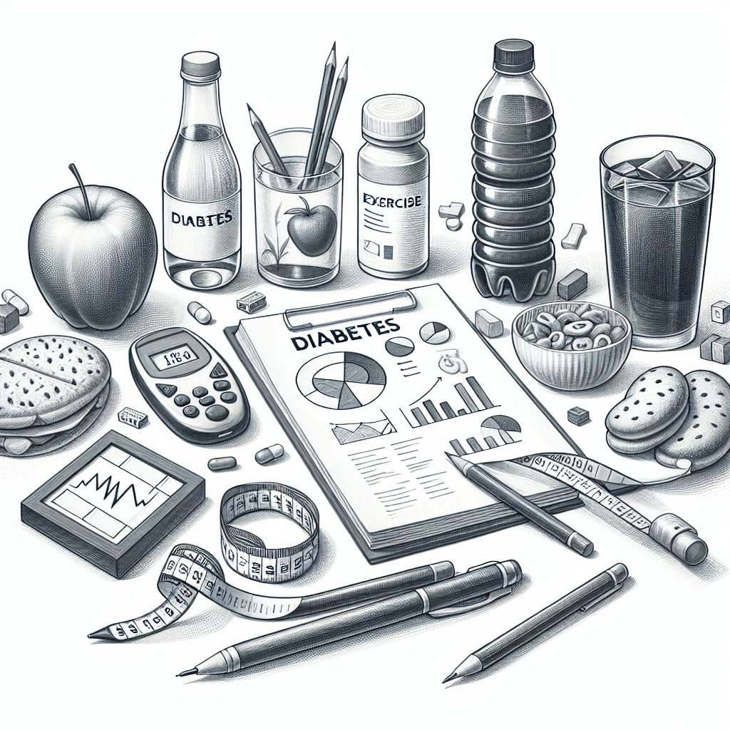 Pastelková ilustrace znázorňující téma: Cukrovka