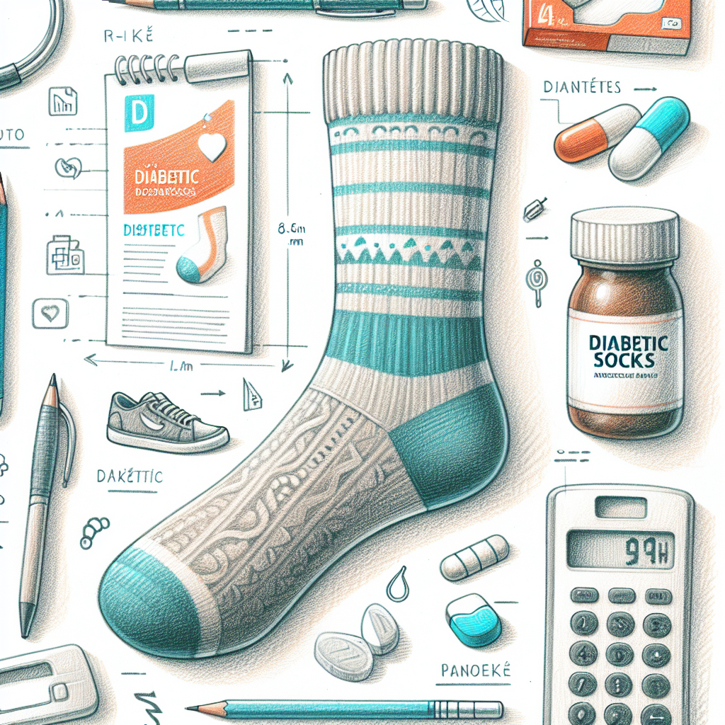 Pastelková ilustrace znázorňující téma: Diabetes