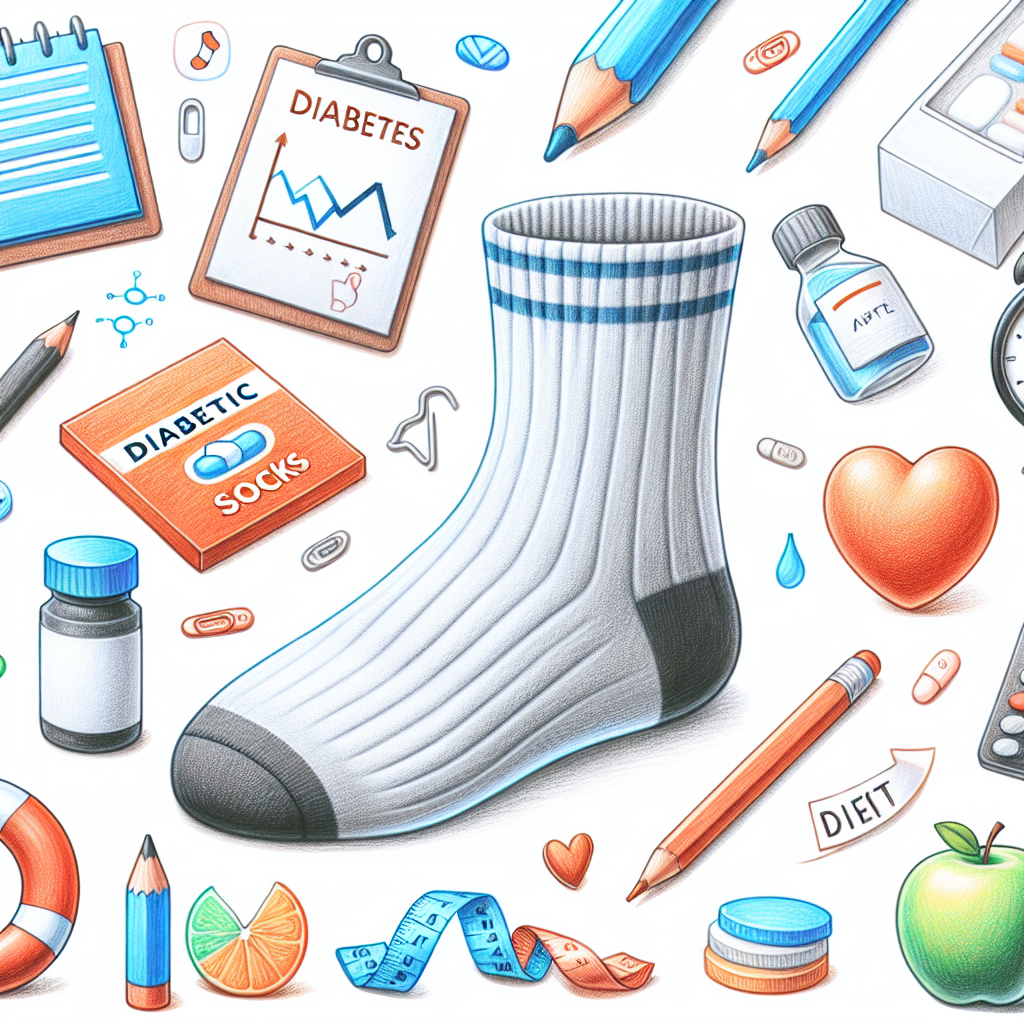 Pastelková ilustrace znázorňující téma: Diabetická péče