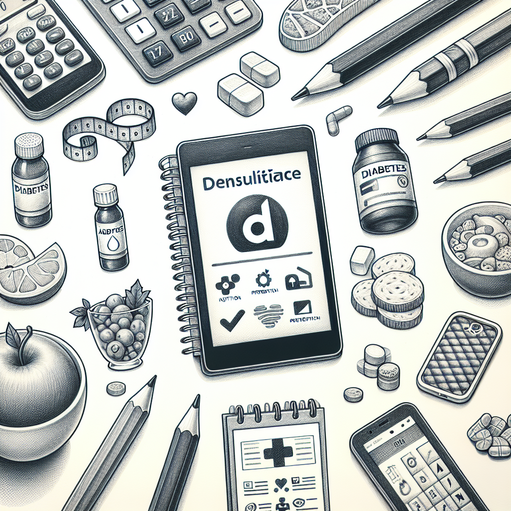 Pastelková ilustrace znázorňující téma: Diabetes a zdraví