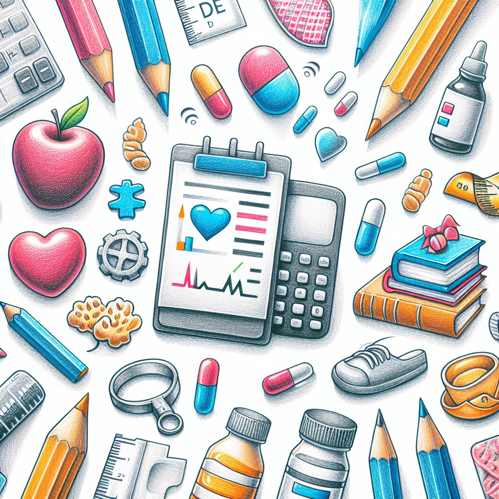 Pastelková ilustrace znázorňující téma: Zdraví