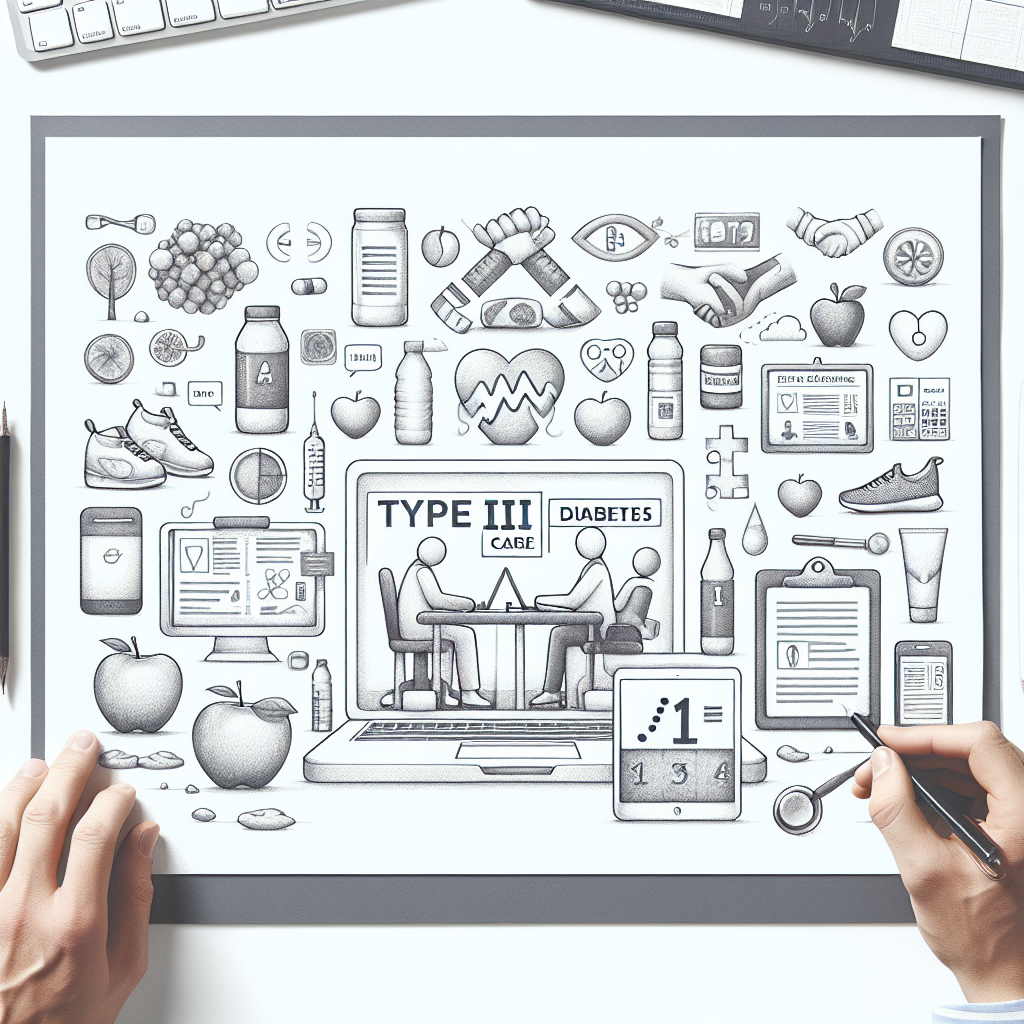 Pastelková ilustrace znázorňující téma: Diabetes
