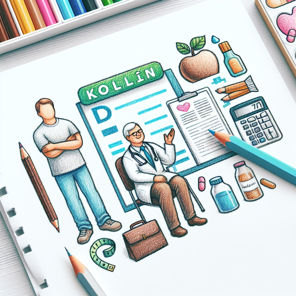 Pastelková ilustrace znázorňující téma: Diabetologie