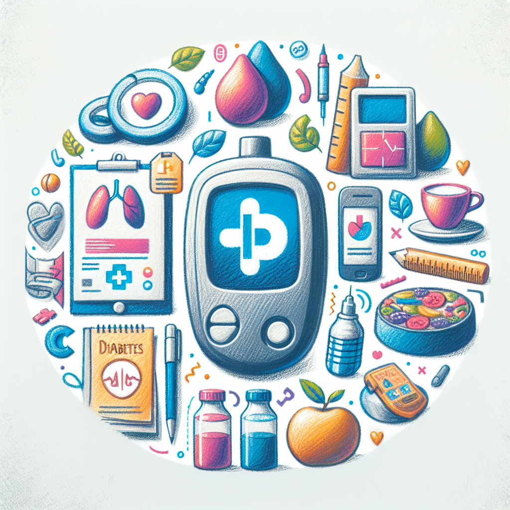 Pastelková ilustrace znázorňující téma: Cukrovka