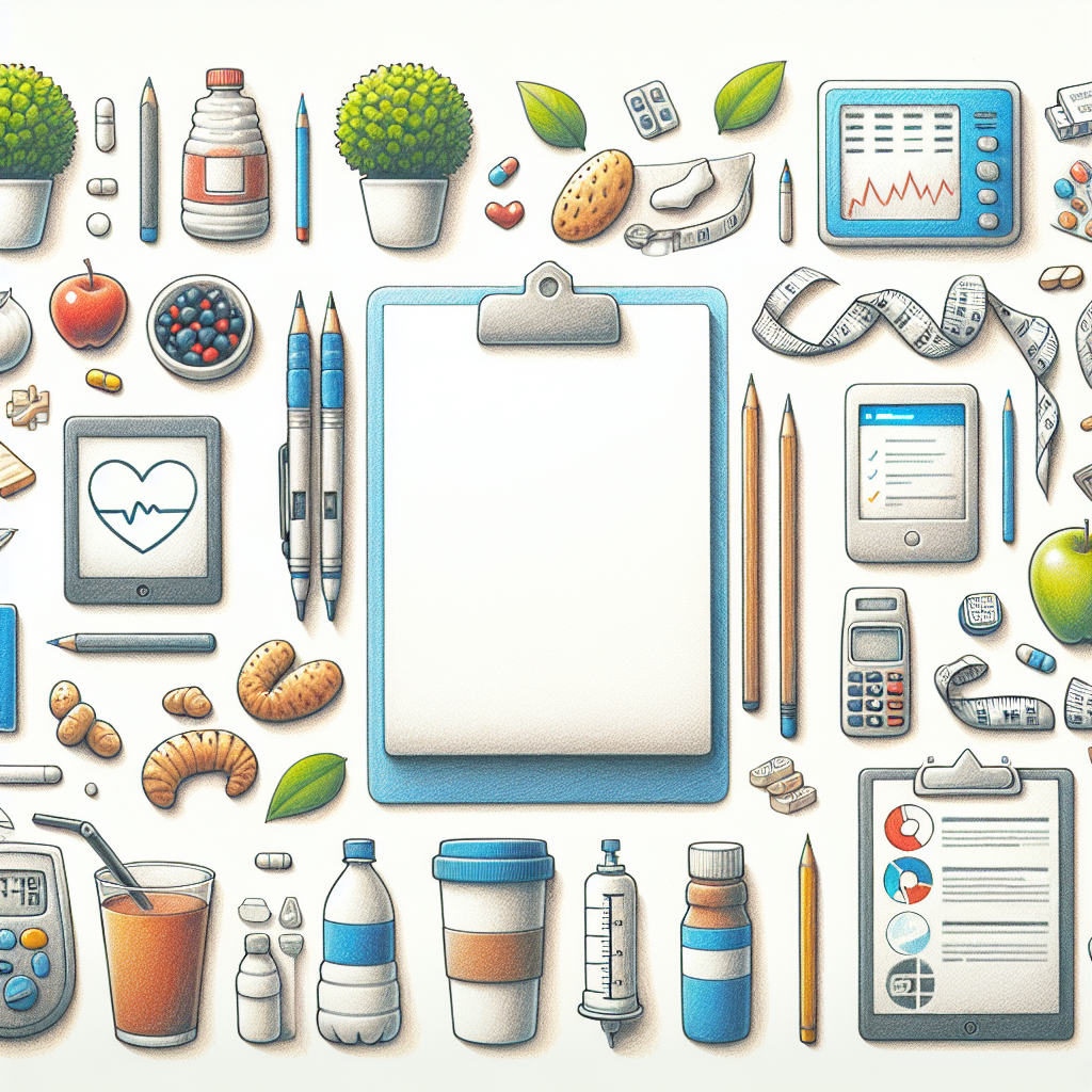 Pastelková ilustrace znázorňující téma: Diabetologie